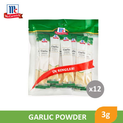 Picture of Mc Cormick Garlic Powder 3g x 12's - 64651