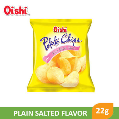 Picture of Oishi Natural Potato Chips 22G, Plain Salted - 22466