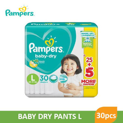 Picture of Pampers Baby Dry Large 28+2 - 079835