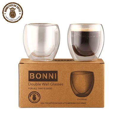 Picture of Monkeyspeak Coffee Bonni Double Wall Glass