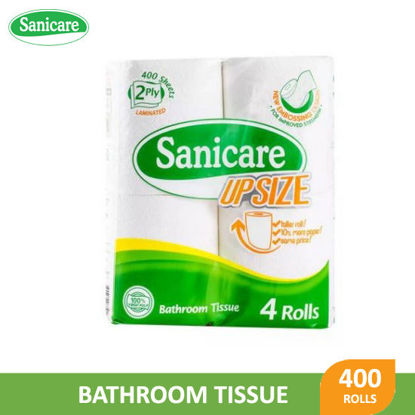 Picture of Sanicare Bathroom Tissue 4 Rolls 2ply 400s -  005490