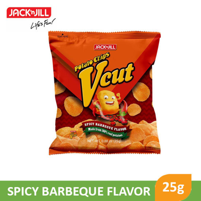 Picture of Jack N Jill V Cut Potato Chips 25g, Spicy Barbeque - 013943