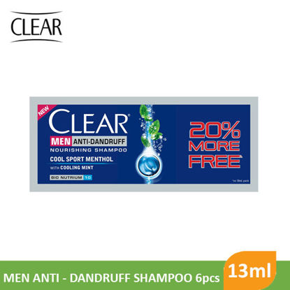 Picture of Clear Shampoo Cool sport Menthol 12ml 6pcs - 64014