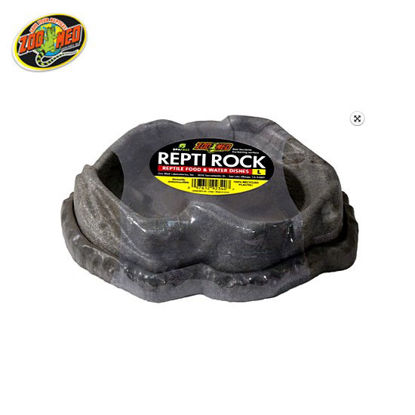 Picture of Zoo med  Reptivite Rock Water Dish 9X7X2.25