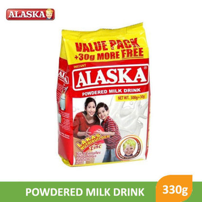 Picture of Alaska Powdered Milk Pouch 300g + 30g - 077081