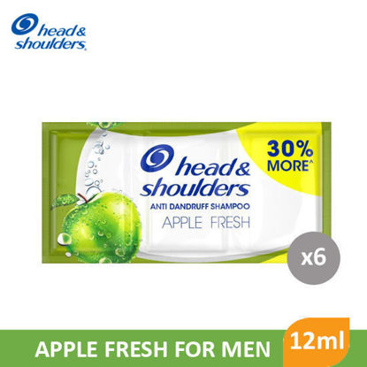 Picture of Head and Shoulders Shampoo Apple Fresh 12mL x 6S - 85871