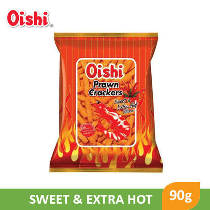 Picture of Oishi Prawn Crackers Sweet and Extra Hot 90g - 084848