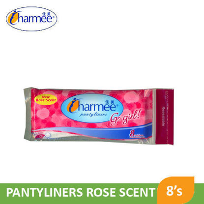 Picture of Charmee Pantyliner Go Girl Rose Scent 8's- 057362