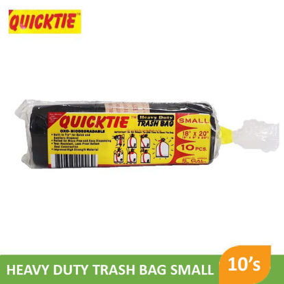 Picture of Quicktie Heavy Duty Trash Bag Small  10's - 015259