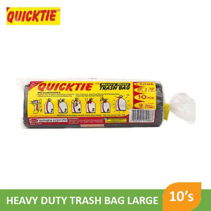Picture of Quicktie Heavy Duty Trash Bag Large  10's - 015269