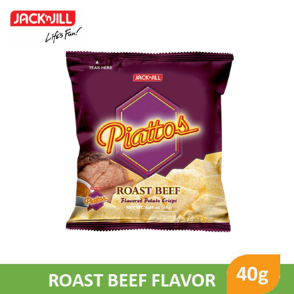 Picture of Jack N Jill Piattos Potato Crisps Roast Beef Flavor 40g - 046721