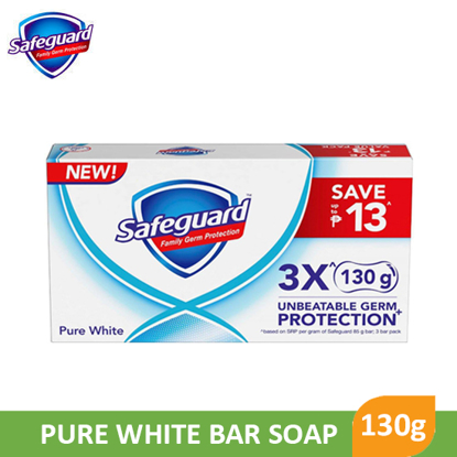 Picture of Safeguard White HBC Bar 130g x 3's - 042086