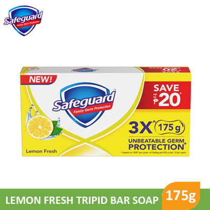 Picture of Safeguard Lemon Fresh Tripid Bar Soap (175g) 3pcs - 092259