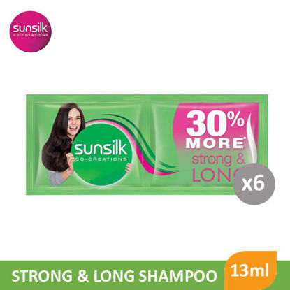 Picture of Sunsilk Shampoo Strong & Long 13ml Set of 6 -  064015