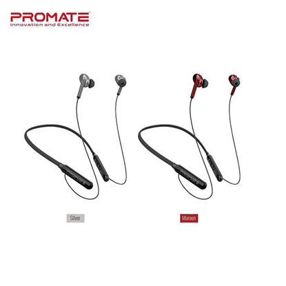 Picture of Promate Quartz Ipx5 Sweat Resistant Bluetooth V5.0 Sporty Neckband Styled In-Ear Earpods