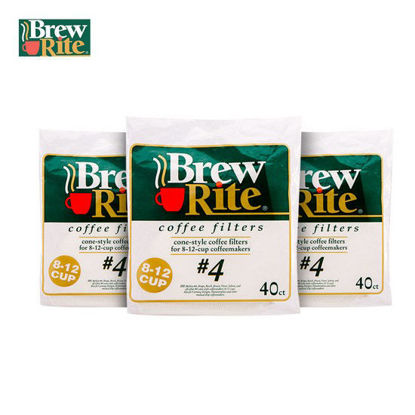 Picture of Brew Rite Cone Style Coffee Filter No.4 3pcs