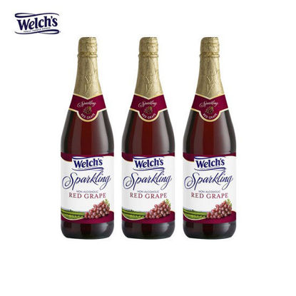 Picture of Welch's Sparkling Red Grape Juice Cocktail 25.4oz x 3