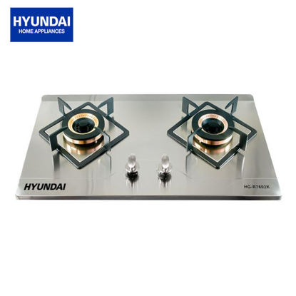 Picture of Hyundai HG-R7602K Double Burner Stainless Steel Gas Stove