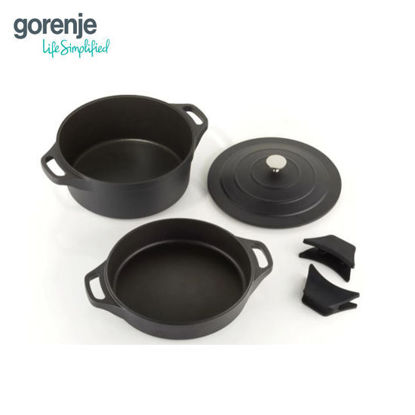 Picture of Gorenje Aluminum Cookware Set - Black (CWAL31BK)