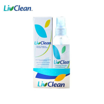 Picture of LivClean Trial Kit (Multi-Purpose Cleanser 120grams + Cleaning Vinegar with Calamansi 100mL)