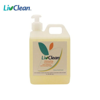 Picture of LivClean All Natural Dishwashing Concentrate with Calamansi and Cleaning Vinegar 1L