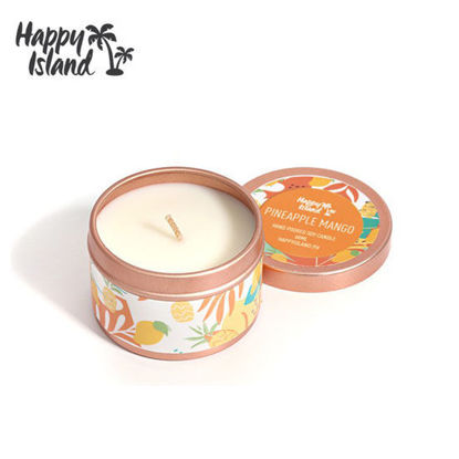 Picture of Happy Island Pineapple Mango Scented Soy Candle  2oz