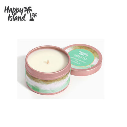 Picture of Happy Island Green Tea Scented Soy Candle (2oz)