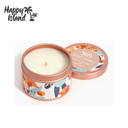 Picture of Happy Island Salted Caramel Scented Soy Candle 2oz