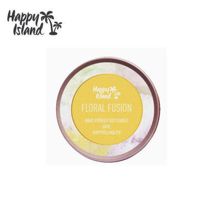 Picture of Happy Island Floral Fusion Scented Soy Candle  2oz