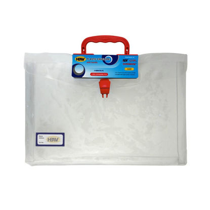 Picture of HBW Expandable Plastic Envelope With Handle - CLEAR