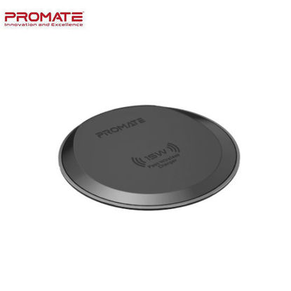 Picture of Promate AuraPad-15w Ultra-Fast Wireless Charging Pad - Grey