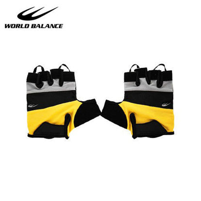 Picture of World Balance Speed Gear Bike Gloves 1 Black/Yellow