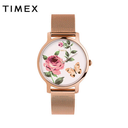 Picture of Timex TW2U19000 Steel White Rose Gold Colored Watch