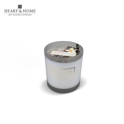 Picture of H&H Blood Orange in Beautiful Frosted Glass Votive Holder Fragrance Scented Soy Cute Sized 45g
