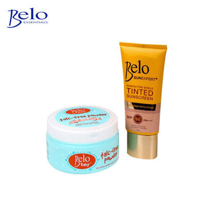 Picture of Belo Sun Expert Tinted Sunscreen 50ml FREE Belo Baby Talc-Free Powder(Set)