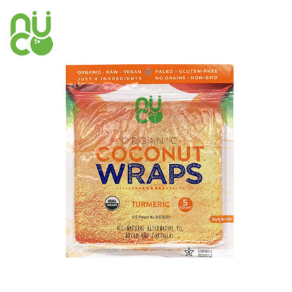 Picture of Nuco Organic Coconut Wraps -Turmeric