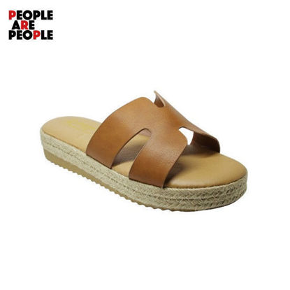 Picture of People Are People Summer Rattan Slip-Ons Tan
