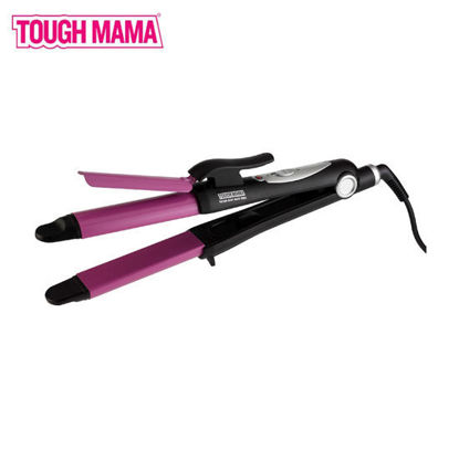 Picture of TOUGH MAMA NHT-B111 2-in-1 Hair Curler and Straightener