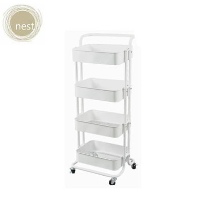 Picture of Nest Design Lab NDL-0310-4GY 4 Layer Multi-Purpose Storage Shelf w/ Wheels Kitchen Organizer Amazing Gift Idea For Any Occasion!