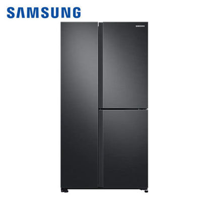 Picture of Samsung RS63R5591B4/TC 24.3 Cu. Ft. 3-Door Side By Side Gentle Black Matte Refrigerator